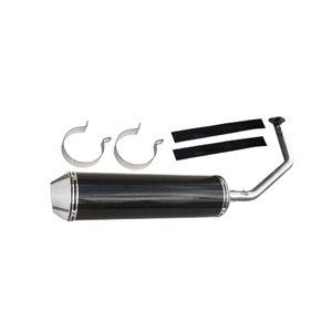 CHINA MOTOR VENTO 150 Carp Mouth Carbon Fiber Round Exhaust Pipe