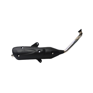 PGO J BUBU 125 Stainless Exhaust Pipe/ Black/ Front Part