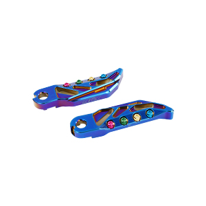 KYMCO KRV 180 N-20 Aluminum Footrest Rod Set/ Titanium Blue
