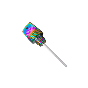 GY6 ELECTROPLATED TITANIUM OIL LEVEL GAUGE